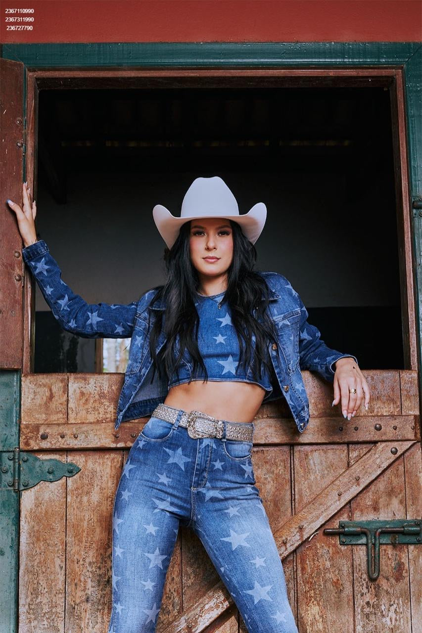 Top estrela Jeans - Ana Castela