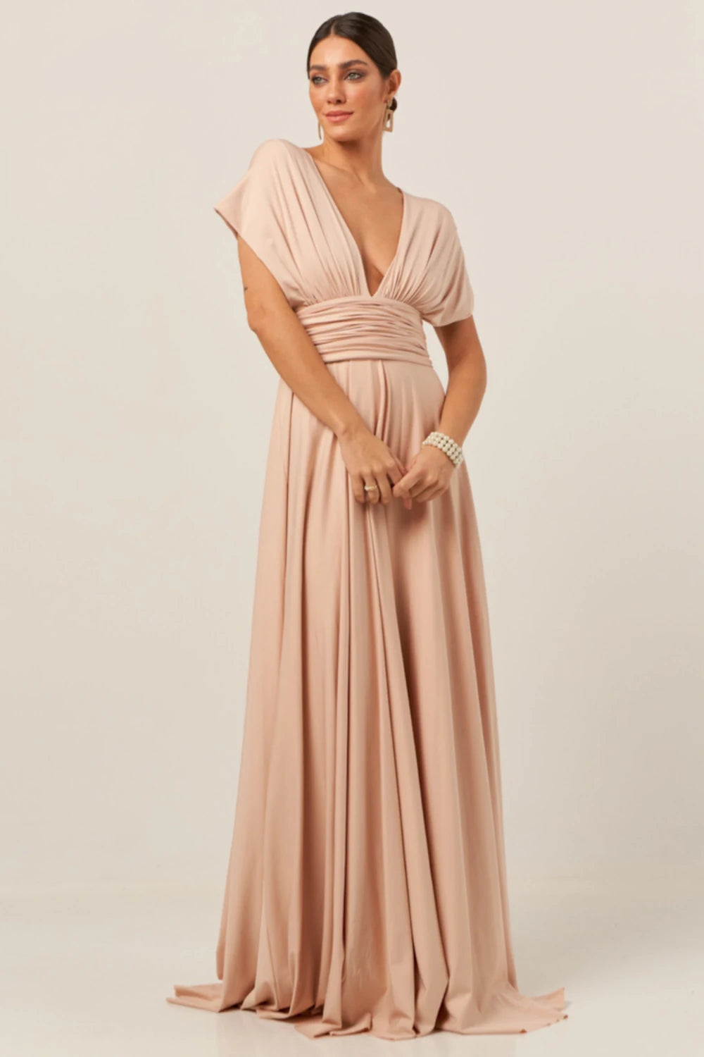 Vestido Longo Milformas Nude